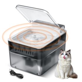 Wired Automatic Pet Fountain Dog Water Dispenser Automatic Sensing Function (Option: 3L)